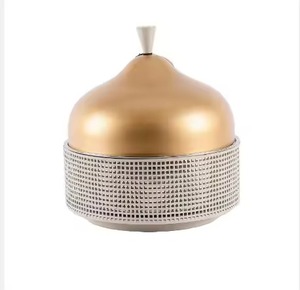 Tazón para servir de olla caliente de acero inoxidable y hierro de diseño moderno para hoteles, restaurantes, bodas para servir olla caliente y cazuela - Product Image 1