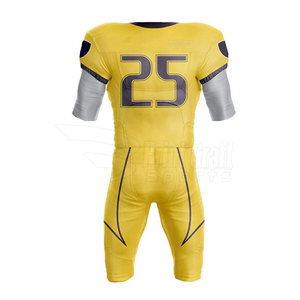 Uniforme de football américain de qualité supérieure, best-seller au Pakistan, 100% polyester respirant, design à manches courtes, personnalisable - Product Image 2