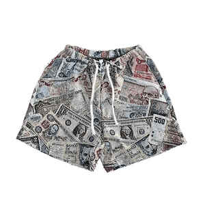 Shorts décontractés pour hommes Couleur unie Imprimé personnalisé Sports Five Fitness Pantalon de plage Respirant Mesh Basketball Shorts - Product Image 6