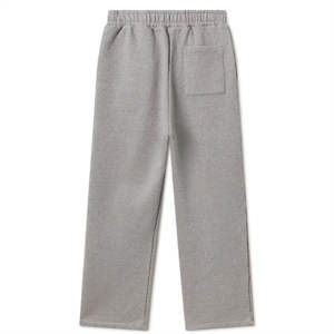 OEM personalizado de gran tamaño de pierna ancha pantalones de sudor de los hombres de alta calidad de tela de algodón de cintura elástica estilo holgado pantalones de chándal lavados para los hombres - Product Image 1