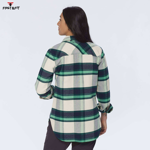 เสื้อเชิ้ตผ้าสักหลาดสำหรับผู้หญิงผ้าโพลีเอสเตอร์ผ้าฝ้ายแห้งเร็วออกแบบได้ตามต้องการ - Product Image 2