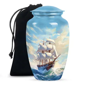 Urna de Barco de Vela para Mujeres y Hombres, Urnas Conmemorativas Oceánicas para Cenizas Humanas - Product Image 1