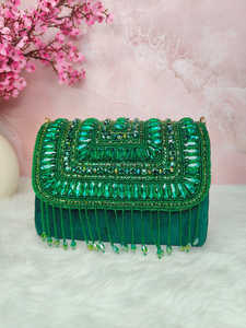 Nouvelle arrivée en osier frange rabat broderie Vintage naturel sacs à main pochette sac à bandoulière pour femmes et filles par LUIXURY CRA - Product Image 3