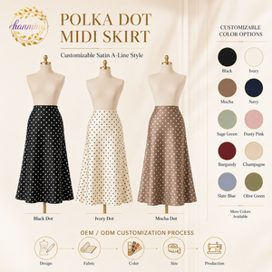 Jupes Midi pour Femmes 2026 Printemps-Été Légères Coupe Trapèze Taille Haute pour Invitée de <span class=keywords><strong>Mariage</strong></span> Soirée en Soie <span class=keywords><strong>Longue</strong></span> - Product Image 4