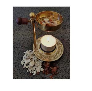 Quemador de Incienso de Latón con Diseño Láser y Base de Madera, Soporte para Bakhoor con Fragancia Colgante, Decoración Aromática Ecológica para el Hogar - Product Image 6