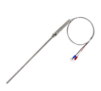 Sonde de température pour four, type K E PT100, 1m 2m 3m 5m, 50mm 100mm 150mm 200mm, 0-600 degrés, avec câble et filetage M8