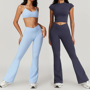 Conjuntos de yoga Fitness Mujer Conjunto de yoga Entrenamiento Yoga Leggings y conjuntos de sujetador para mujer - Product Image 4