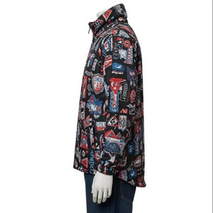 Chaqueta Reversible con Estampado, Ligera, de Poliéster, Doble Cara, Cortavientos, Informal, para Hombre y Mujer, Ropa de Calle - Product Image 3