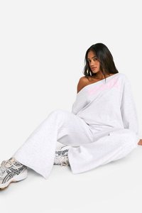 เสื้อสเวตเตอร์โอเวอร์ไซส์สำหรับผู้หญิง, เสื้อกันหนาวแฟชั่นสไตล์สตรีทแวร์ไซส์ใหญ่พิเศษสำหรับฤดูหนาว - Product Image 5