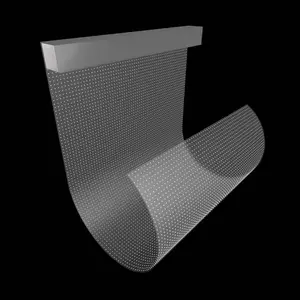 LED 필름 스크린 실내 풀 컬러 유연한 투명 실내 P8 투명 필름 LED 디스플레이 스크린