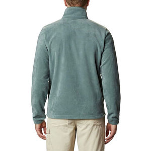 Chaqueta polar de talla grande estilo Otoño Invierno de manga larga con logotipo personalizado y etiquetas chaquetas polares para hombre - Product Image 3