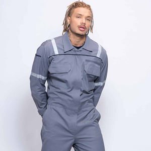 ชุดทำงานผ้าฝ้ายคุณภาพสูงสำหรับผู้ชาย ชุดคลุมทำงาน แห้งเร็ว ระบายอากาศได้ดี แขนยาว เหมาะสำหรับงานวิศวกรรมและอุตสาหกรรม - Product Image 3