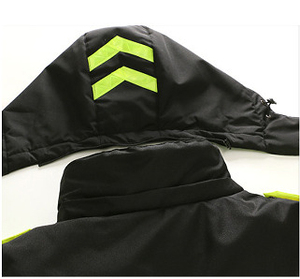 Veste de travail d'hiver robuste pour hommes personnalisée en gros respirant imperméable et coupe-vent manteau en toile col montant pour la sécurité en plein air - Product Image 5