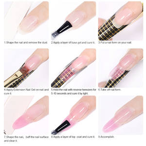 Frenshion Marque privée Soak Off Glitter Builder Nail Extension UV Gel Builder Usine Vente en gros - Product Image 6