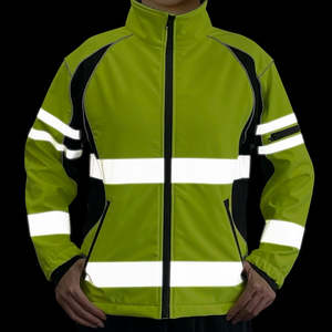 Chaqueta de Invierno de Seguridad Reflectante de Alta Visibilidad, de Poliéster de Primera Calidad, con Capucha Oculta, Acolchada e Impermeable - Product Image 3