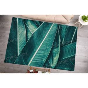 Leaf Printed <b>Rug</b>: Trendy, Modern, Floral, Indoor, Outdoor, Large, Personalized, Pattern, Step, Thin,With Pile Soft <b>Rug</b> - Product Image 4
