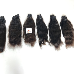 Paquetes indios procesados Natural 100% Remy máquina de ondas profundas doble trama Color Natural negro mujeres ninguna extensiones de cabello humano - Product Image 5