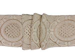 Tissu en dentelle guipure GPO en coton blanc tissé respirant de haute qualité pour robes de mariée et tenues de soirée pour filles et femmes au meilleur prix - Product Image 3