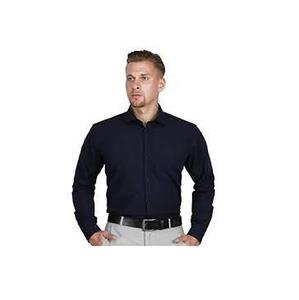 Camisa de vestir para hombre, ropa Formal de negocios, de alta calidad, lisa, informal, con cuello vuelto, larga - Product Image 3