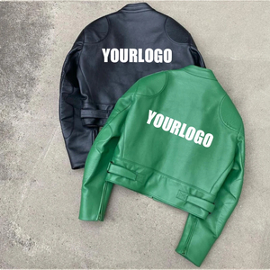 Vente en gros Veste de motard en cuir à fermeture éclair Design de mode Veste imperméable et coupe-vent en Offre Spéciale pour hommes personnalisée pour OEM - Product Image 4