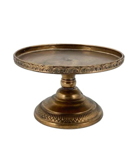 Accessoires de décoration de vaisselle de célébration de fête d'anniversaire support de gâteau de Base en bois enduit de poudre noire - Product Image 4