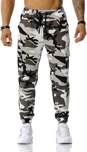 Pantalones deportivos de algodón para hombre, pantalones deportivos de diseño personalizado con bolsillos, pantalones de chándal ajustados con cordón en la cintura - Product Image 2