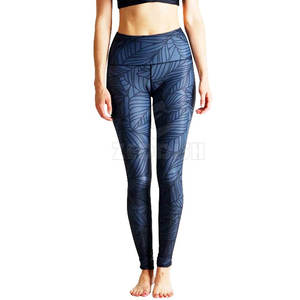 Active Fitness Yoga Leggings Control de barriga Pantalones de yoga 100% Algodón Gimnasio Ropa deportiva Leggings para mujeres - Product Image 1