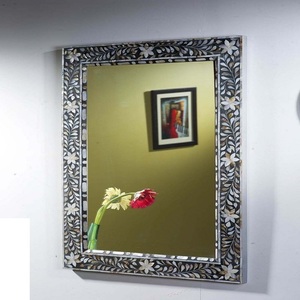 Premium Victorian Mirror Frame by Aaliyan Impex Most Selling Luxury Modern Pattern Design for Home <b>Wall</b> Decor Mother Pearl Touch - Product Image 2