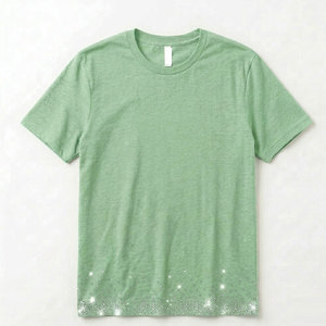 T-shirts pour hommes surdimensionnés avec strass, matière douce et confortable, design élégant et scintillant, idéal pour les looks estivaux. - Product Image 1