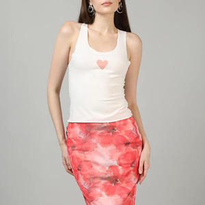 Camiseta sin mangas de talla grande personalizada para mujer, novedad de 2025, camiseta sin mangas de Color blanco, cómoda, de secado rápido - Product Image 4