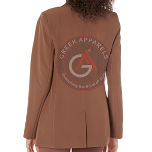 2023 nouveautés directement usine fabrication en gros prix blazer pour femmes nouvelle mode couleur unie manteau automne femme <span class=keywords><strong>blaze</strong></span> - Product Image 2