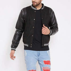 Diseño Popular superventas manga larga ropa de invierno elegante y elegante chaqueta Bomber universitaria lona 100% algodón Unisex - Product Image 4