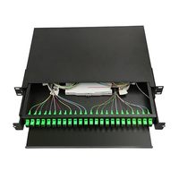 Caja Terminal de Fibra Óptica Industrial Negra ST SC LC con Soporte POE TCP GSM para FTTX FTTH y Férula de Cerámica de Zirconia