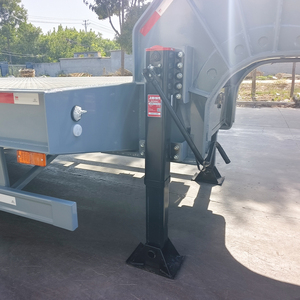 50t Lowbed Truck <b>Trailer</b> 4 Axles Semi-<b>Trailer</b> Iron Material Lowbed <b>Trailers</b> for Sale - Product Image 4