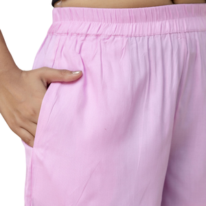 Pantalones cortos urbanos de algodón para mujer, elegante atractivo urbano, perfecto para paseos diurnos, ofrece un ajuste cómodo, ideal para ventas a granel - Product Image 1