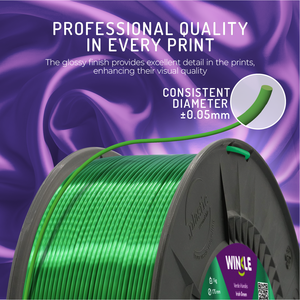 Filamento WINKLE Silk PLA 1.75mm 1kg per Stampante 3D, Alta Precisione, Liscio, Materiale Biodegradabile, Facile da Stampare, Vendita all'Ingrosso FDM - Product Image 3