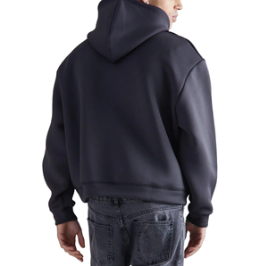 Sweats à capuche unis surdimensionnés en coton de haute qualité à épaules tombantes pour hommes et femmes vente en gros de logo personnalisé lourd 500gsm - Product Image 4