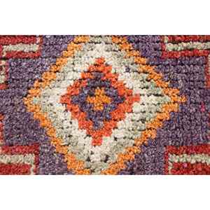 Vintage <b>Runner</b> Rug 2.6x11.6 ft, <b>Red</b> Solid Turkish Wool Rug - Product Image 5