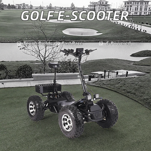สกู๊ตเตอร์ไฟฟ้ากอล์ฟแบบพับได้ 4 ล้อ มอเตอร์ขับเคลื่อนคู่ 200/400 วัตต์ ความเร็ว 24 กม./ชม. ระยะทาง 54 หลุม รับน้ำหนักได้ 300 กก. พร้อมหน้าจอแสดงผล - Product Image 4