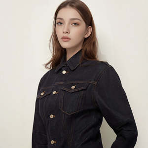 Chaqueta Vaquera con Capucha para Mujer, Precio al por Mayor, Alta Calidad, Mejor Material, Servicio OEM, Cómoda de Usar - Product Image 1