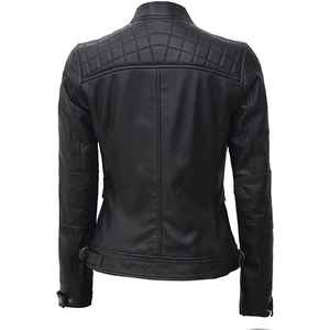 Hot Selling Design <b>Women</b> Leather <b>Jacket</b> Solid <b>Jacket</b> Wholesale <b>Women</b> Genuine Leather <b>Jacket</b> - Product Image 1