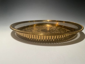 Plaque en laiton nautique Design de fleurs Diwali Rituels hindous festifs indiens Temple Plaque de prière Designer en laiton - Product Image 5