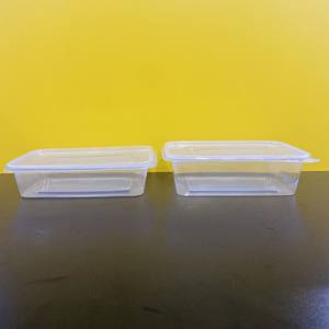 Prix bas Rectangle forme boîte en plastique récipient alimentaire avec couvercle Transparent Logo personnalisé en gros produit écologique 2025 - Product Image 5