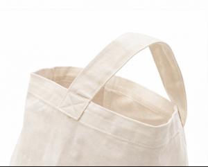 Sacs de shopping de haute qualité avec poignée à épaule goussetée, 100% coton, logo personnalisé imprimé en couleur, utilisation en extérieur - Product Image 3