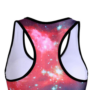 Soutien-gorge de sport réversible en polyester et nylon, grande taille, maintien moyen, séchage rapide, coupe-vent, haute qualité, tendance - Product Image 5