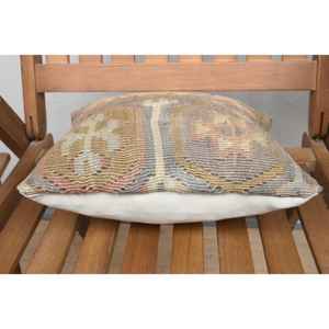 หมอนผ้าวูลถักสีเบจ12X12นิ้วดีไซน์หรูหราแบบชนบทเครื่องนอนสี่เหลี่ยมแบบพกพาสำหรับตกแต่งคริสต์มาสวินเทจไม่ลื่น - Product Image 5