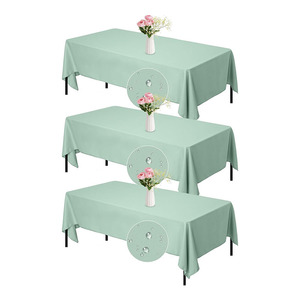 Venta al por mayor 54x108 pulgadas falda barata par <span class=keywords><strong>Mesa</strong></span> desechable <span class=keywords><strong>de</strong></span> plástico manteles <span class=keywords><strong>de</strong></span> fiesta Color sólido cumpleaños postre mantel cubierta - Product Image 1