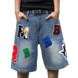 Pantalones cortos de mezclilla de estilo único para hombres de secado rápido y transpirables tamaños personalizados disponibles a pedido para hombres pantalones cortos de mezclilla - Product Image 1