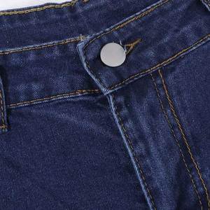 Shorts de Mezclilla de Cintura Alta para Mujer, 100% Mezclilla, Estilo Desgastado, para la Moda de Verano, Shorts para Hombre - Product Image 3