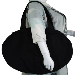 กระเป๋าผ้าฝ้ายรีไซเคิล 100% แบบมีซิป พร้อมหูหิ้วแบบยาว สำหรับใส่ของช้อปปิ้ง พิมพ์โลโก้ตามสั่ง เป็นมิตรกับสิ่งแวดล้อม ใช้ซ้ำได้ - Product Image 2